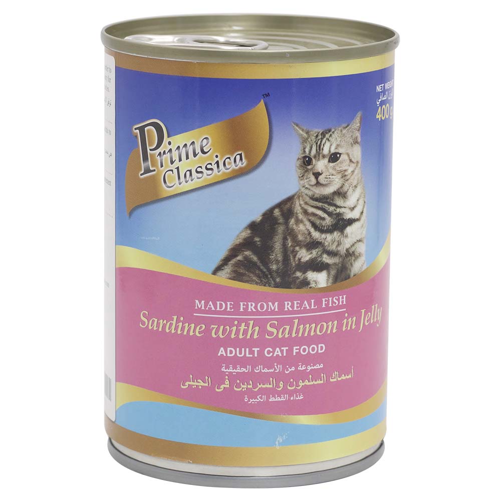Prime Classica Sardine With Salmon Adult Cat Food 400g