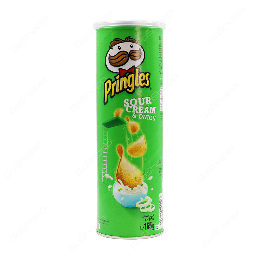 Pringles Sour Cream And Onion Chips 165 g