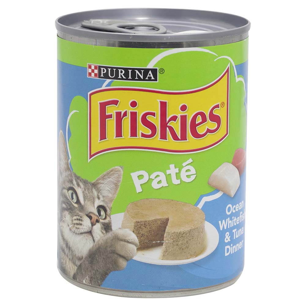 Purina Friskies Pate Ocean Whitefish & Tuna Dinner Wet Cat Food 368g