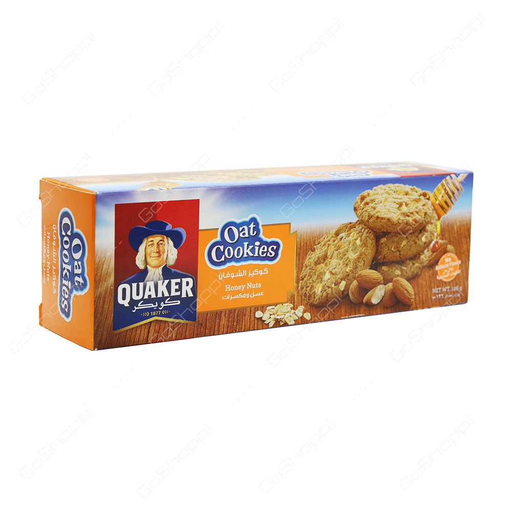 Quaker Honey Nuts Oat Cookies 126 g