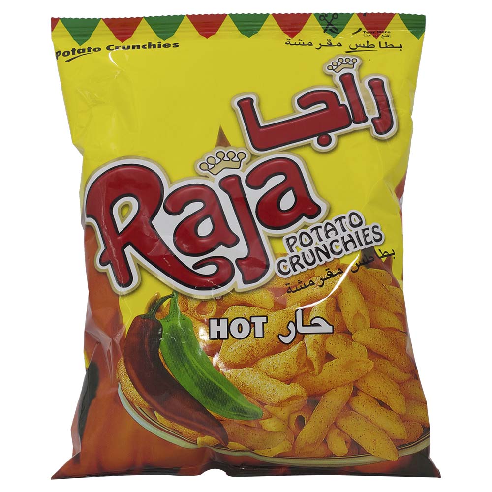 Raja Potato Crunchies Hot 70g