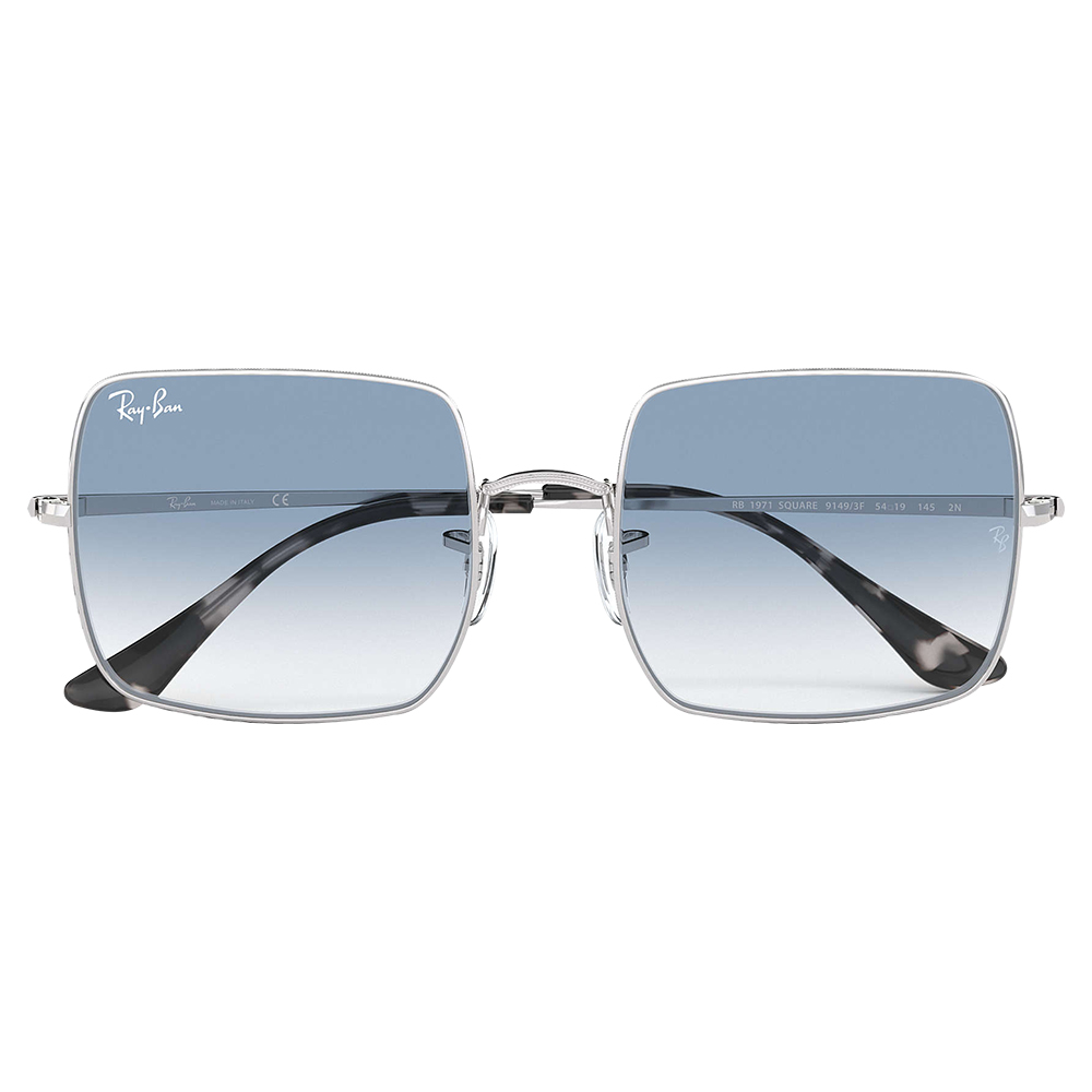 Ray-Ban 1971 Square Classic Blue-Silver Sunglasses For Unisex - 0RB1971-91493F54