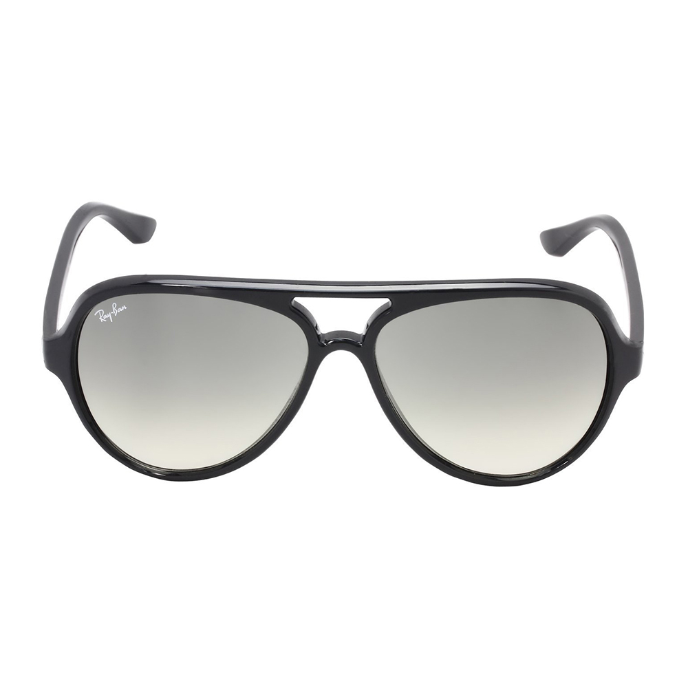 Ray-Ban Cats 5000 Aviator Black - Crystal Grey Gradient Sunglasses For Unisex - RB4125-601-32-59