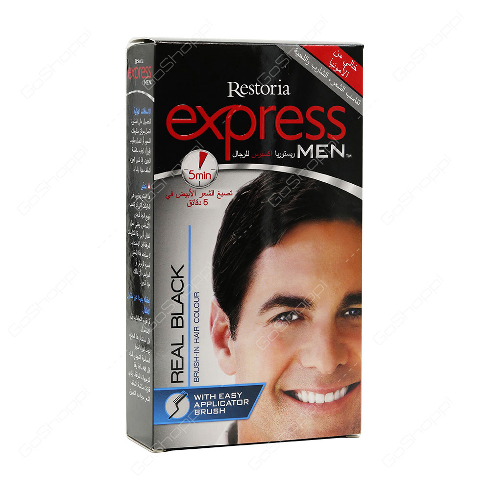 Restoria Express Men Real Black Hair Colour 80 g