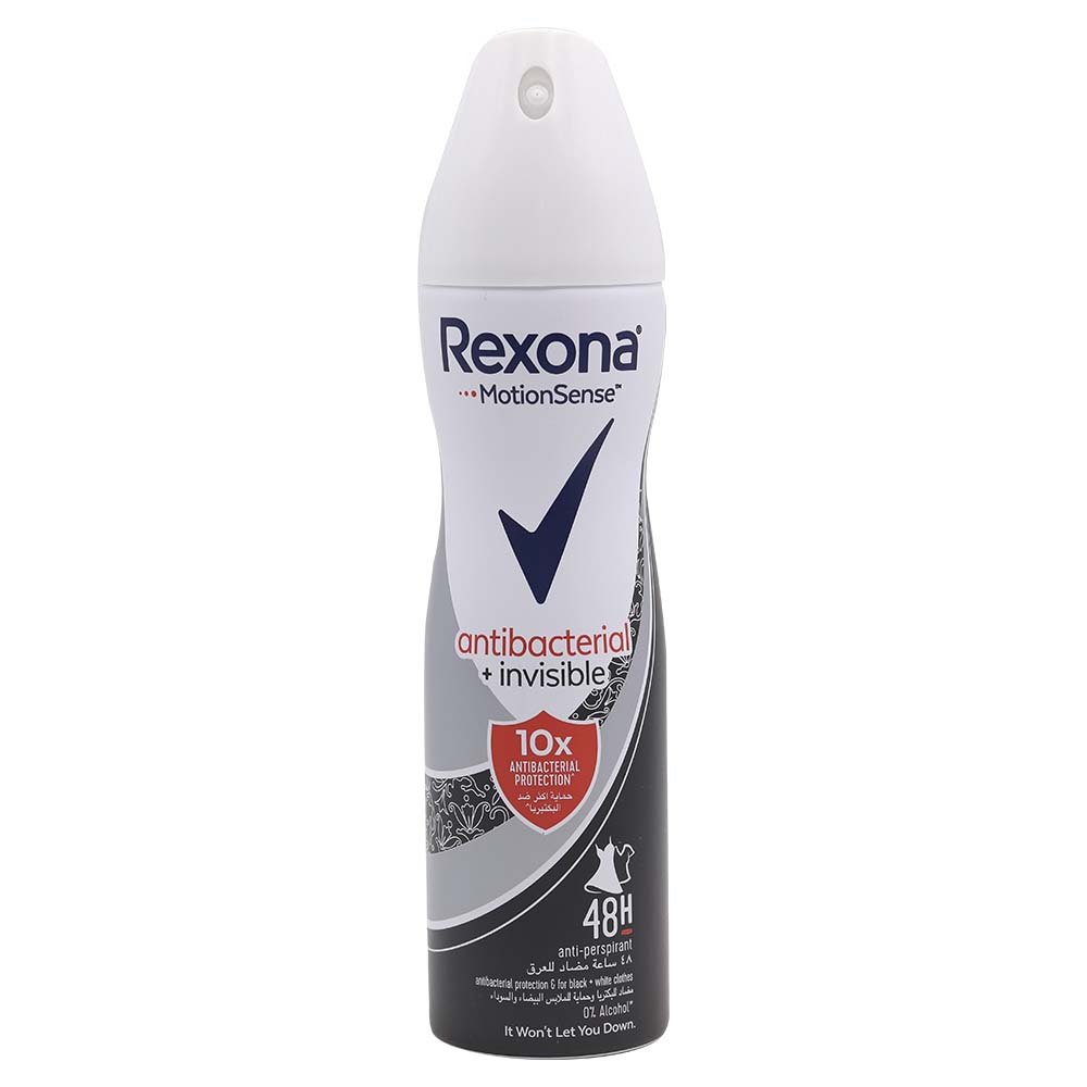 Rexona Antibacterial + Invisible 10X Antibacterial Protection Anti-Perspirant 150ml