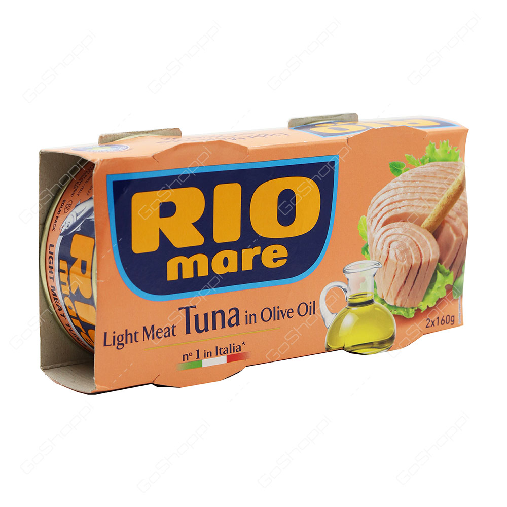 Rio Mare Light Meat Tuna In Olive Oil 2X160 g