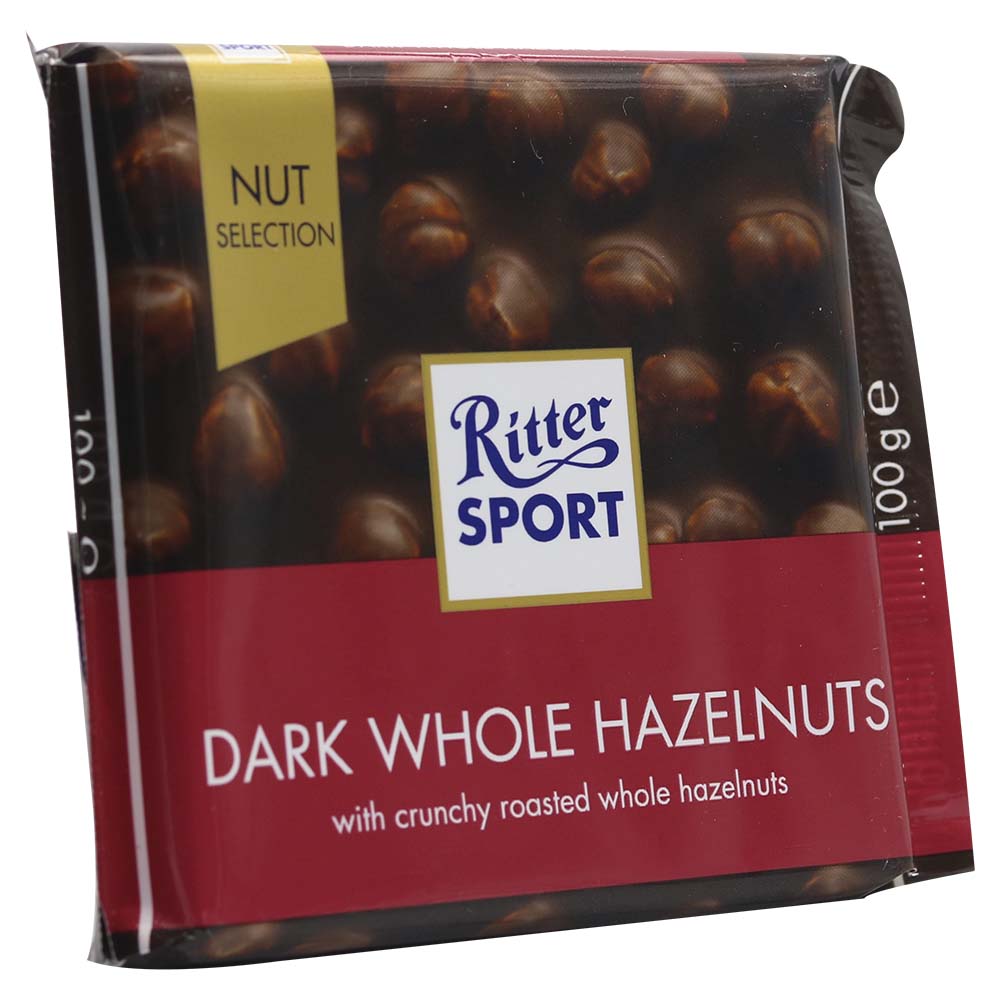 Ritter Sport Dark Whole Hazelnut Chocolate 100g