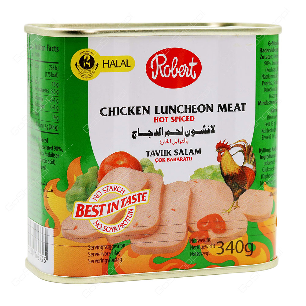 Robert Chicken Luncheon Meat Hot Spiced 340 g