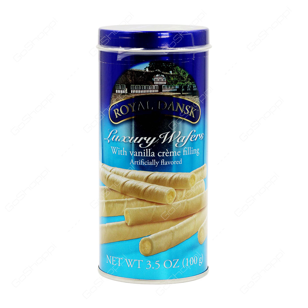 Royal Dansk Luxury Wafers With Vanilla Creme Filling 100 g