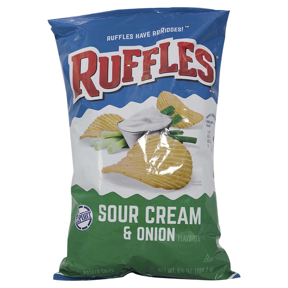 Ruffles Sour Cream & Onion Flavored Potato Chips 184.2g