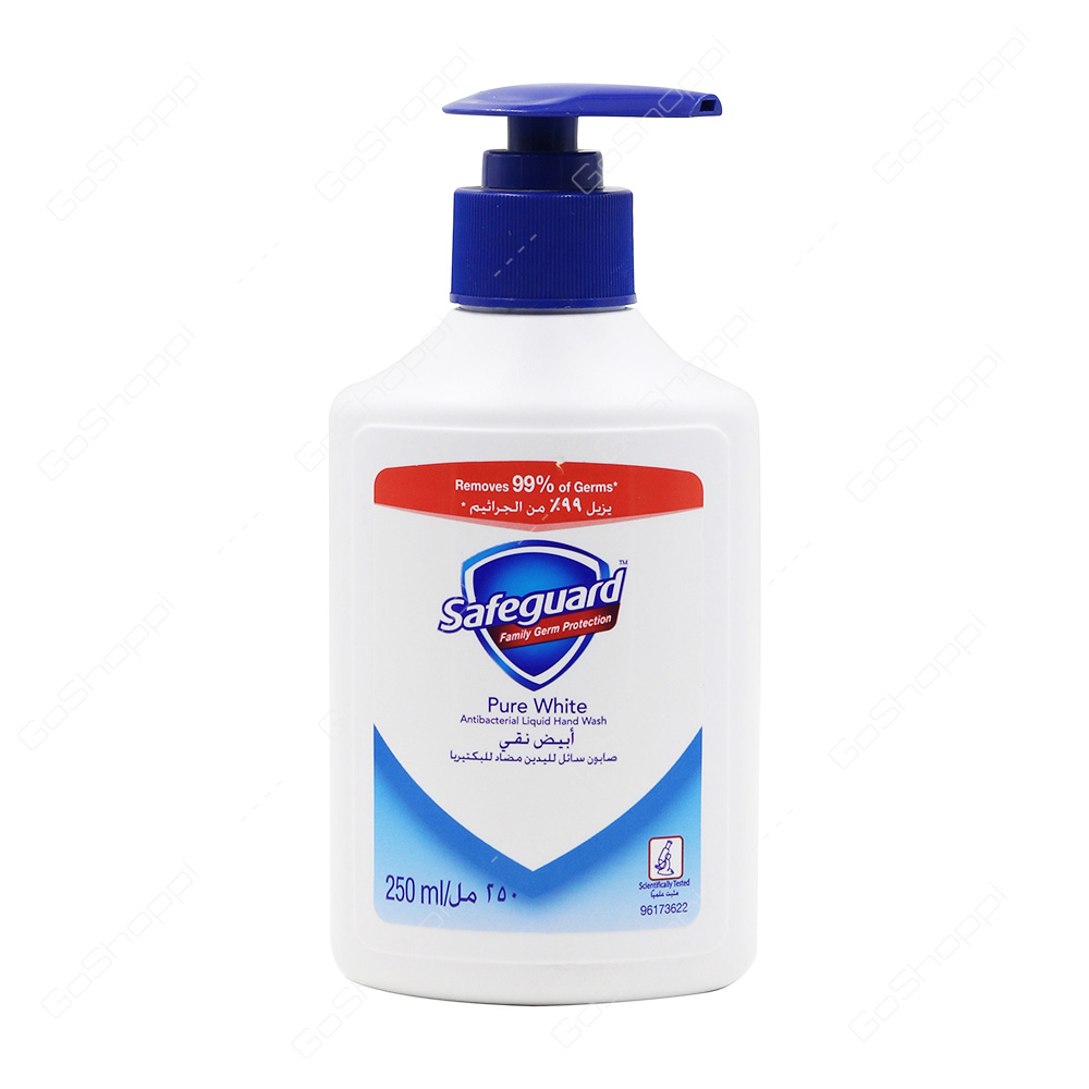 Safeguard Pure White Antibacterial Liquid Hand Wash 250 ml