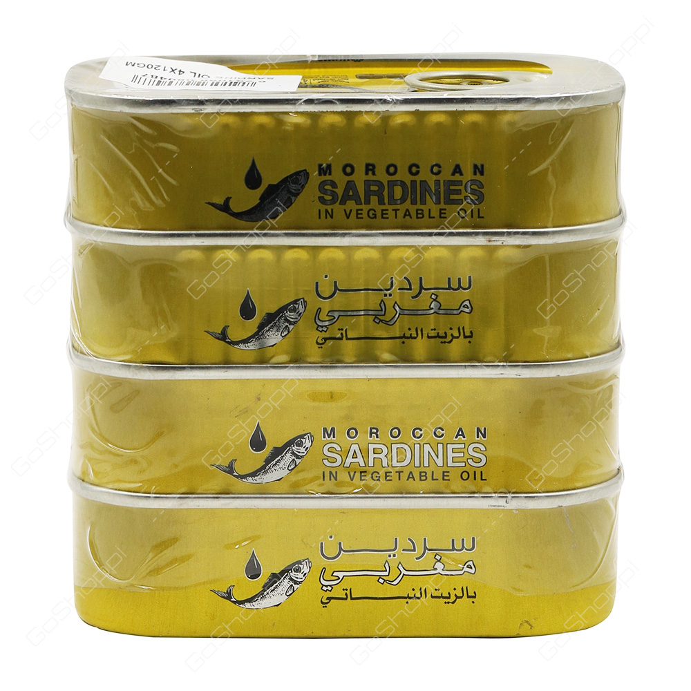Safi Moroccan Sardines In Vegetable Oil 4X120 g Buy Online