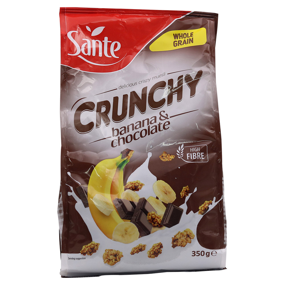 Sante Crunchy With Banana And Chocolate 350g