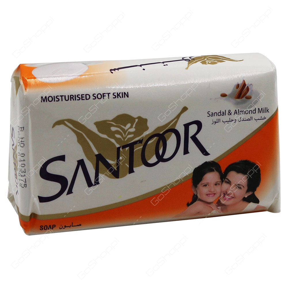Santoor Sandal And Almond Milk Soap 175 g