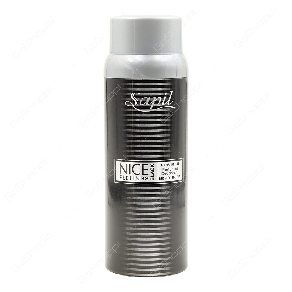 Sapil Nice Feelings Black For Men Deodorant 150 ml