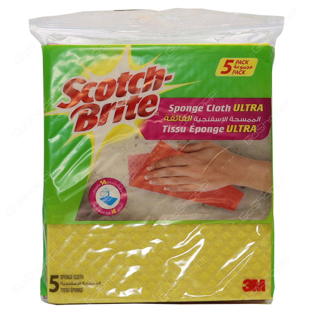 Scotch Brite Sponge Cloth Ultra 5 Pack