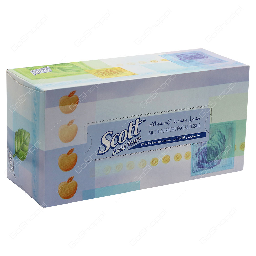 Scott Multi Purpose Facial Tissues 200 Tissues