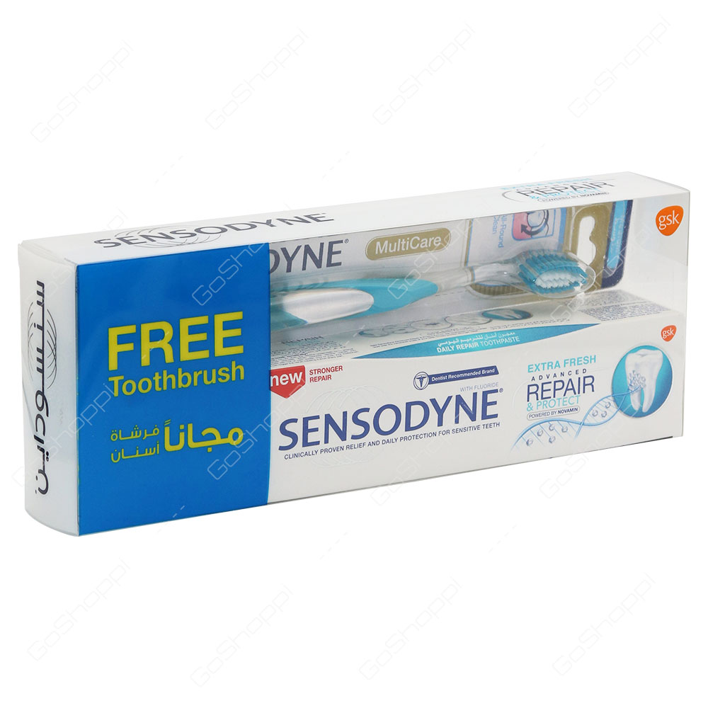 Sensodyne Repair And Protect Toothpaste With Toothbrush 75 ml