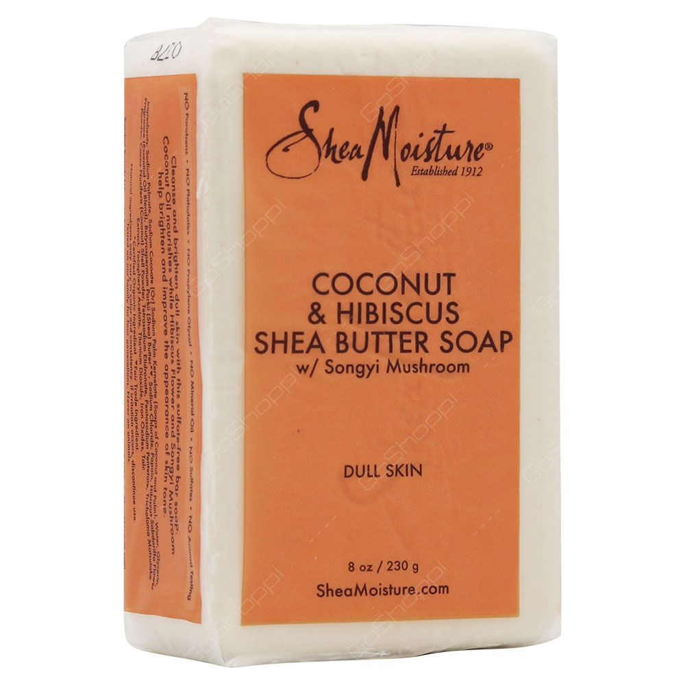 shea moisture coconut and hibiscus bar soap