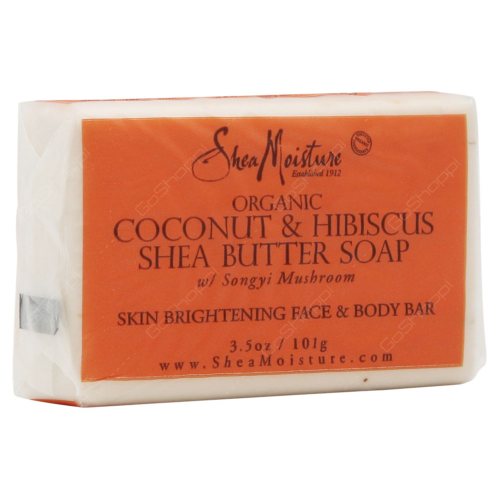 shea moisture coconut & hibiscus shea butter soap