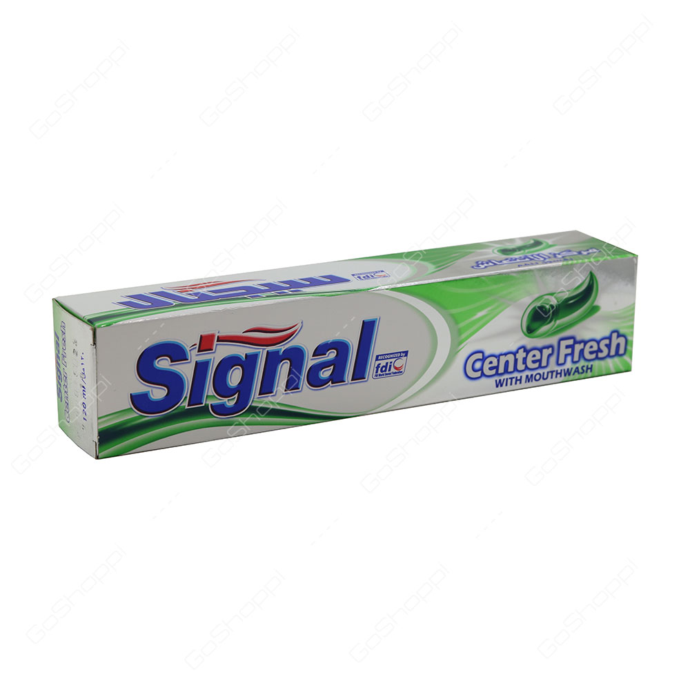 Signal Center Fresh With Mouthwash Toothpaste 120 ml