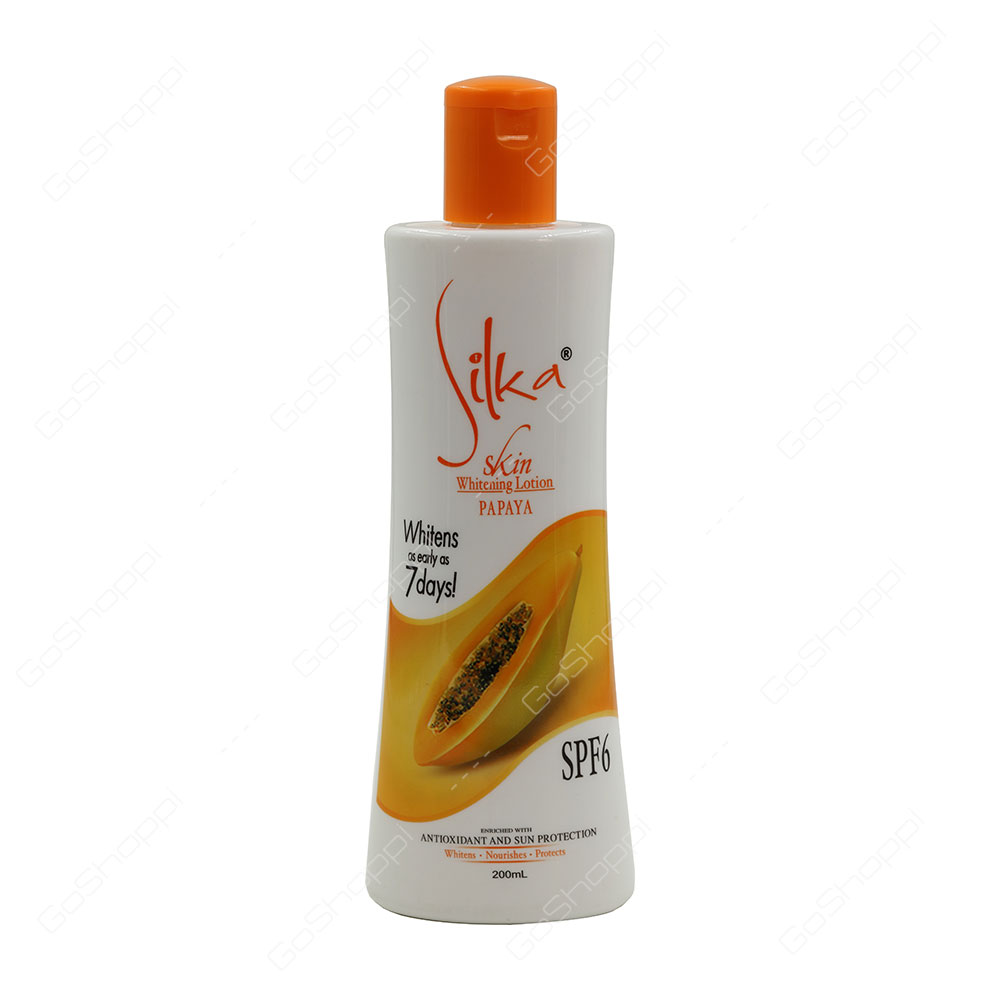 Silka Papaya Skin Whitening Lotion Spf 6 200 ml