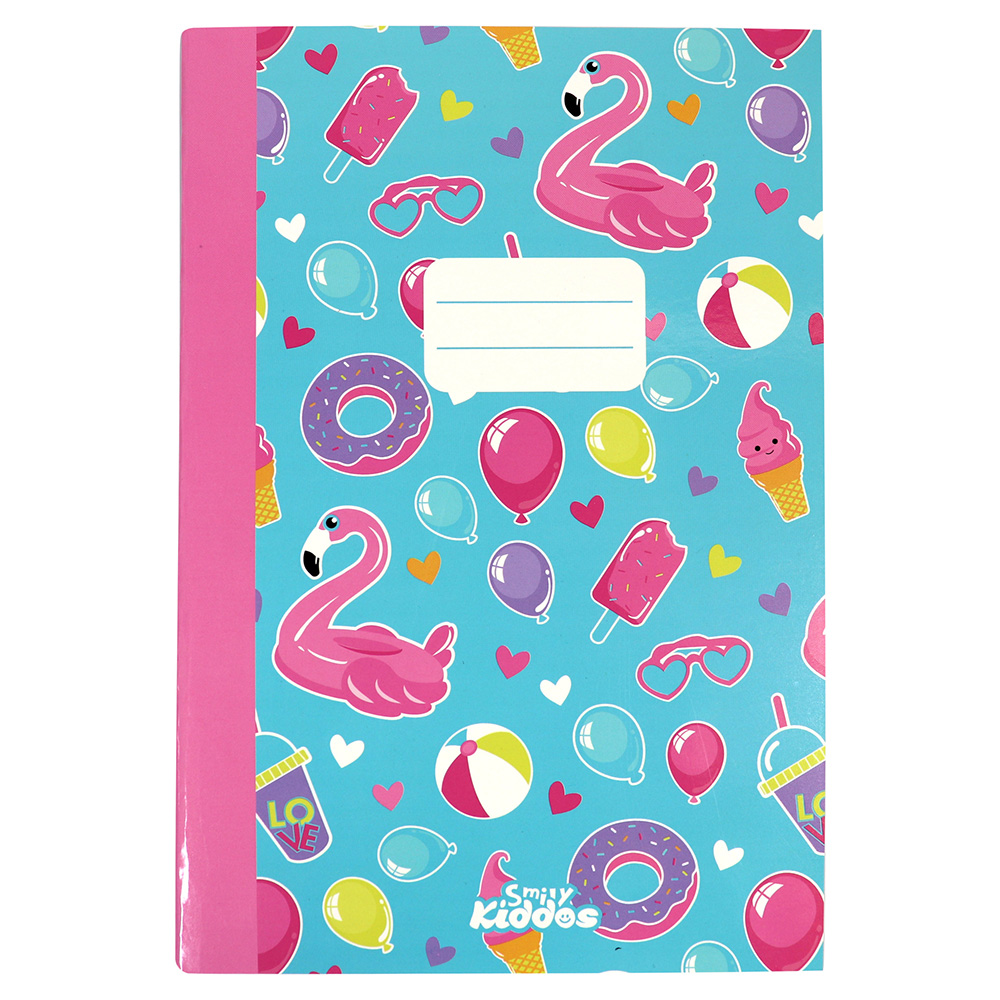 Smily A5 Lined Exercise Notebook - Light Blue