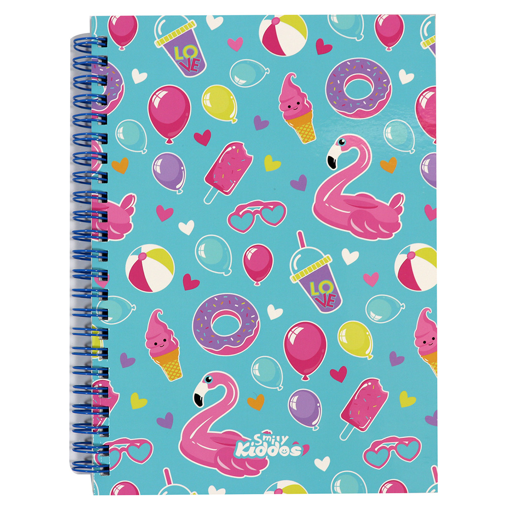 Smily A5 Lined Notebook - Light Blue