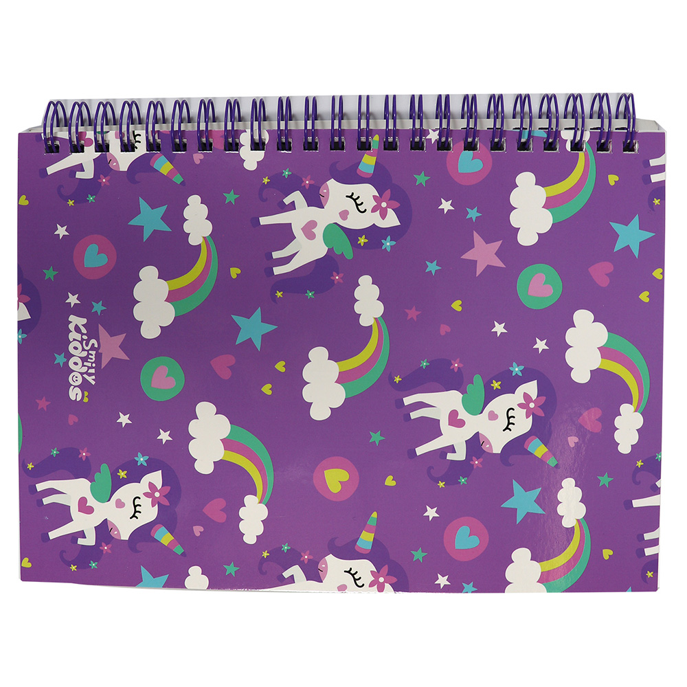 Smily A5 Lined Notebook - Purple