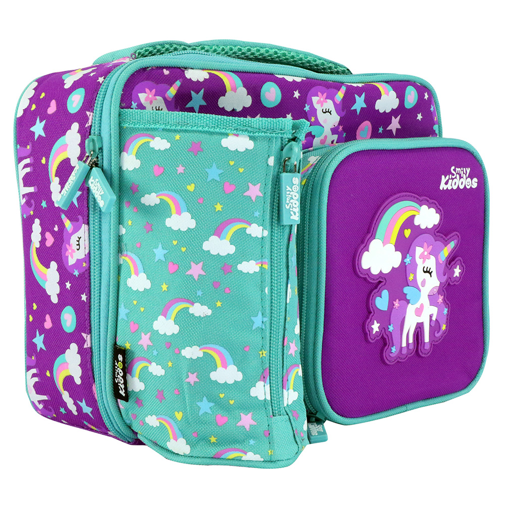 Smily Multi Compartment Lunch Bag - Pink