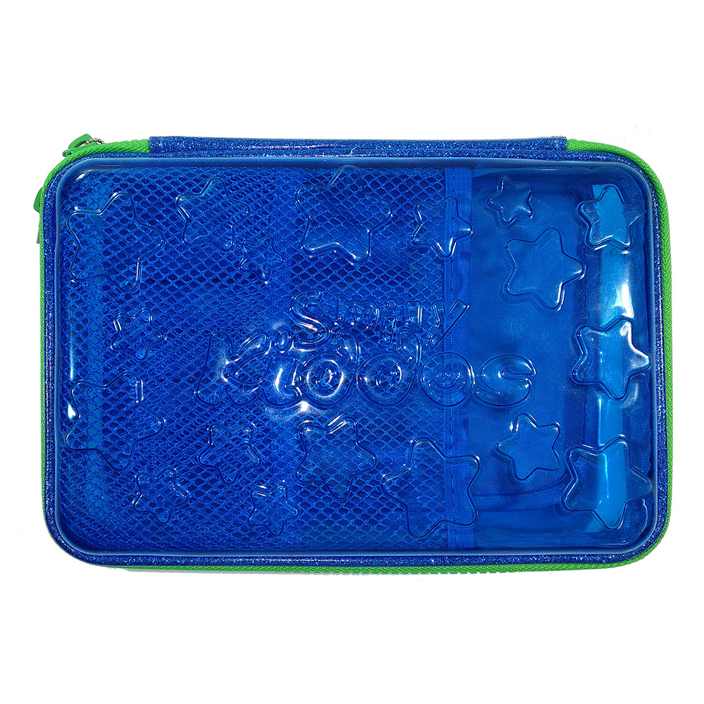 Smily PVC Pencil Case - Blue