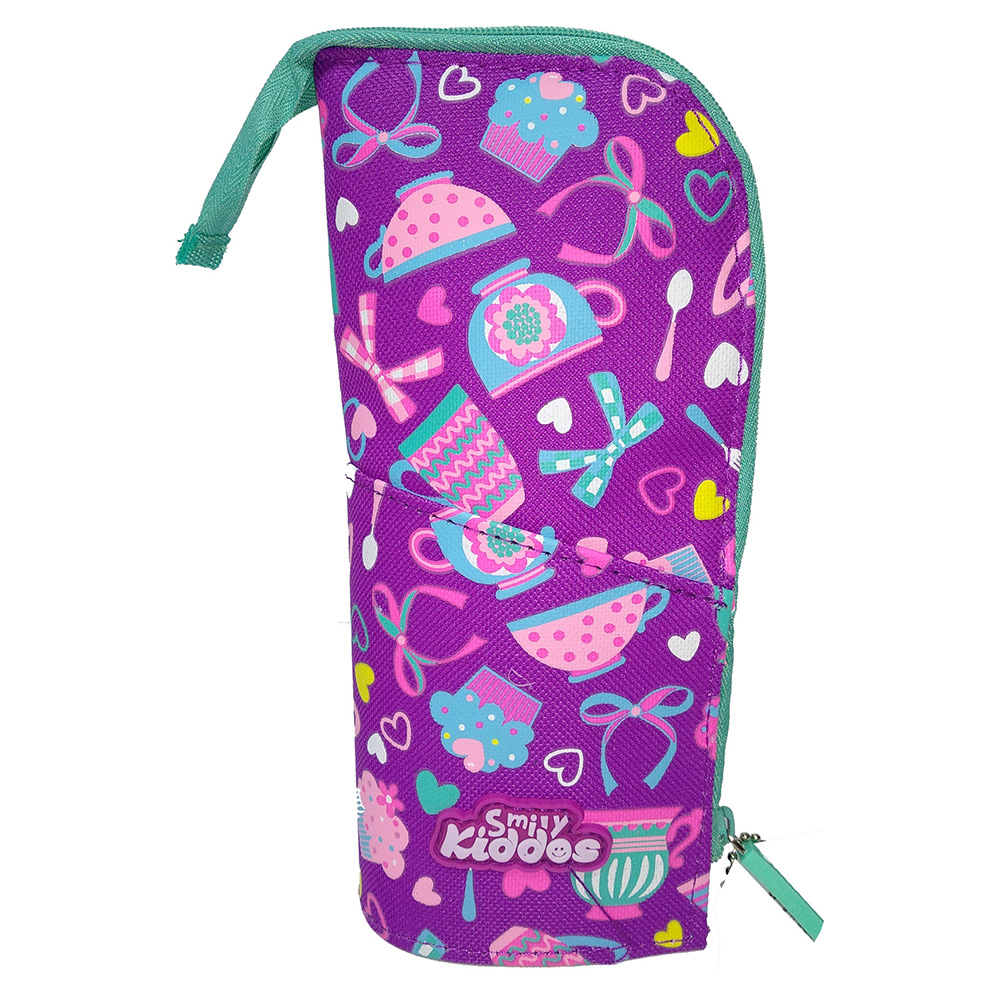 Smily Pen Holder Case - Purple