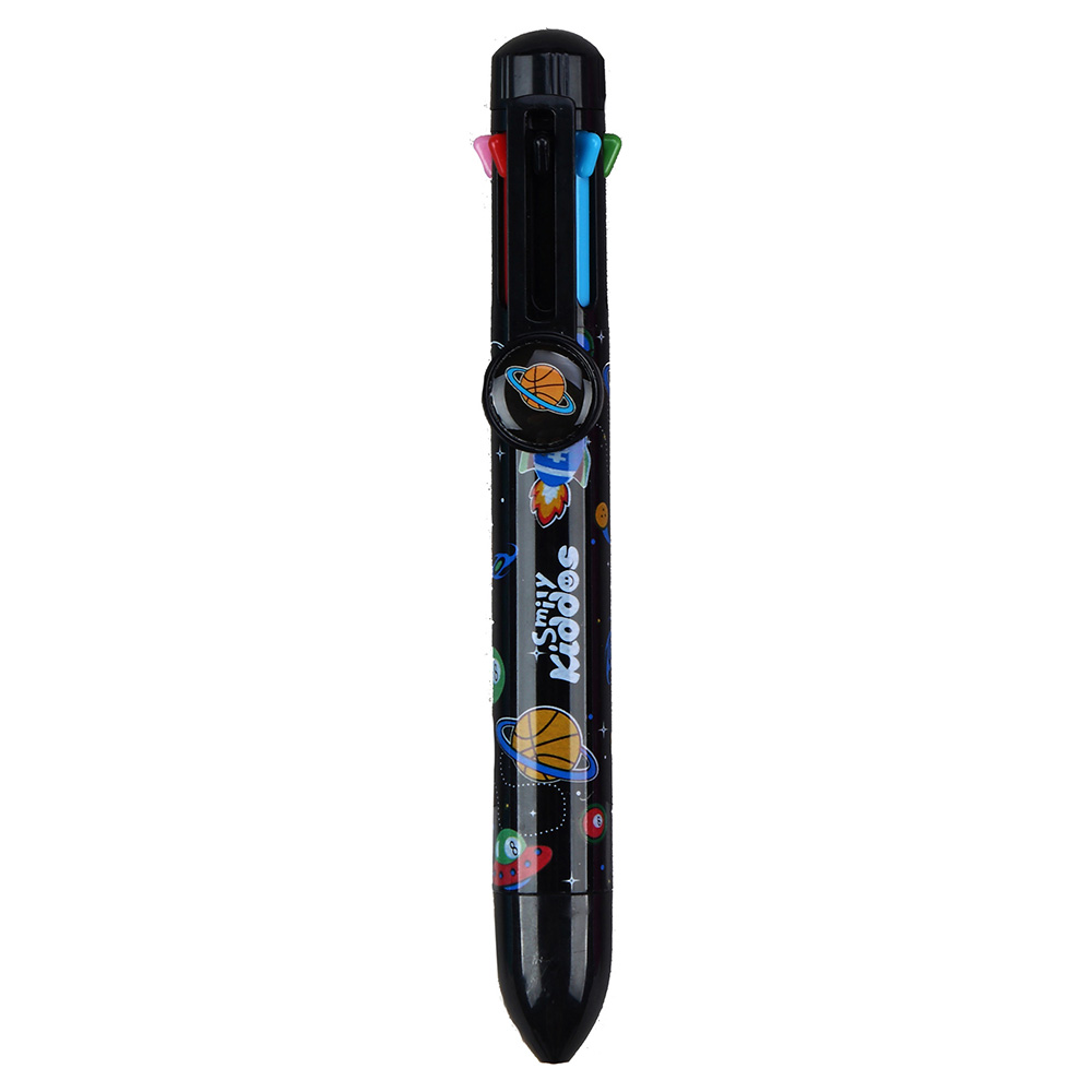 Smily Rainbow Colors Pen - Black