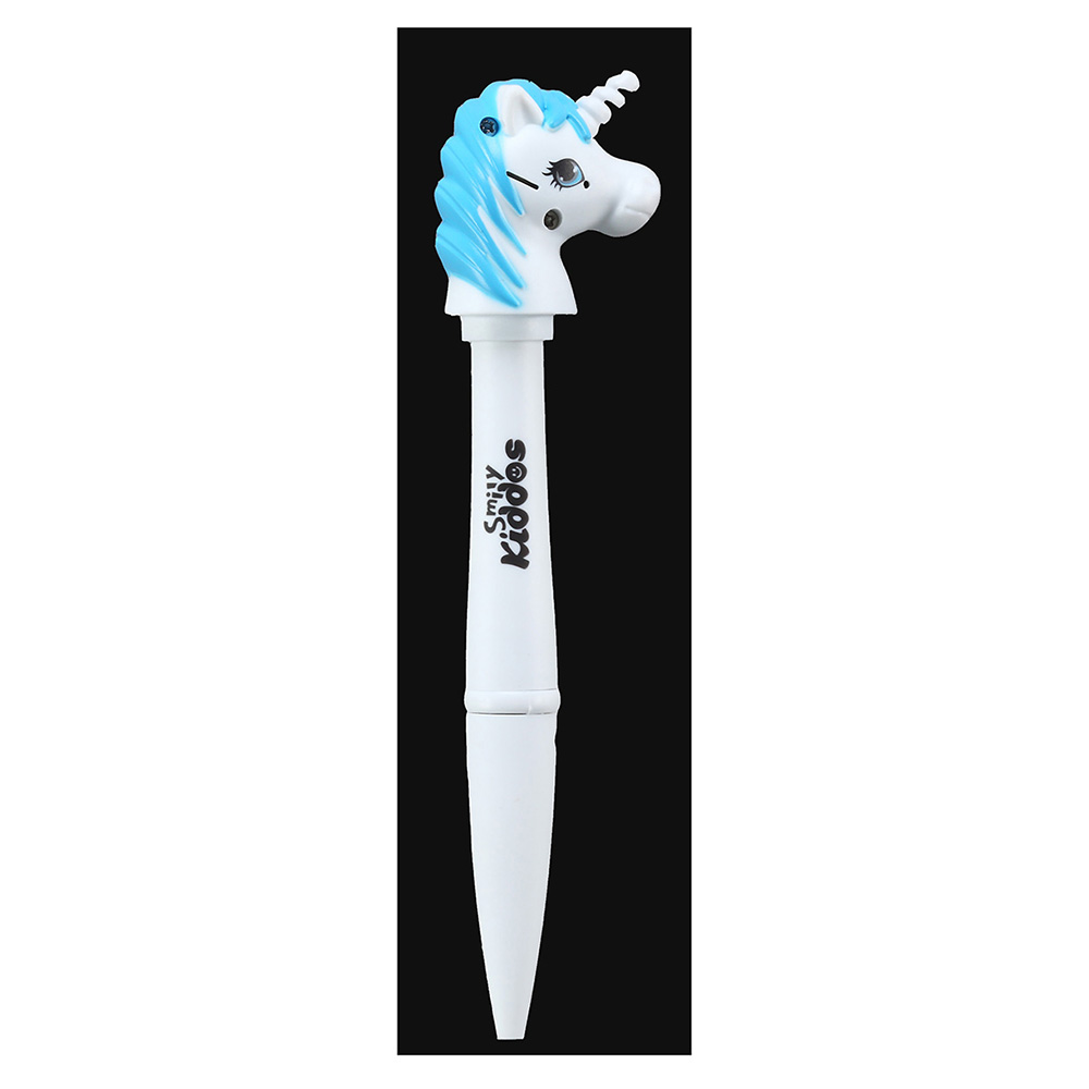 Smily Unicorn Ball Pen - Light Blue