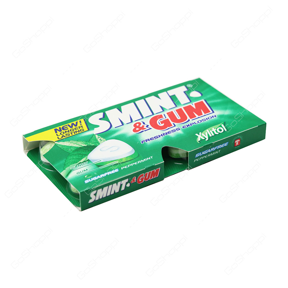 Smint Sugarfree Peppermint Gum 8 pcs
