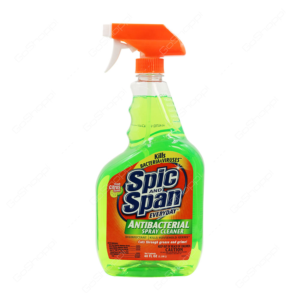 Spic And Span Antibacterial Spray Cleaner Fresh Citrus Scent 1.18 l