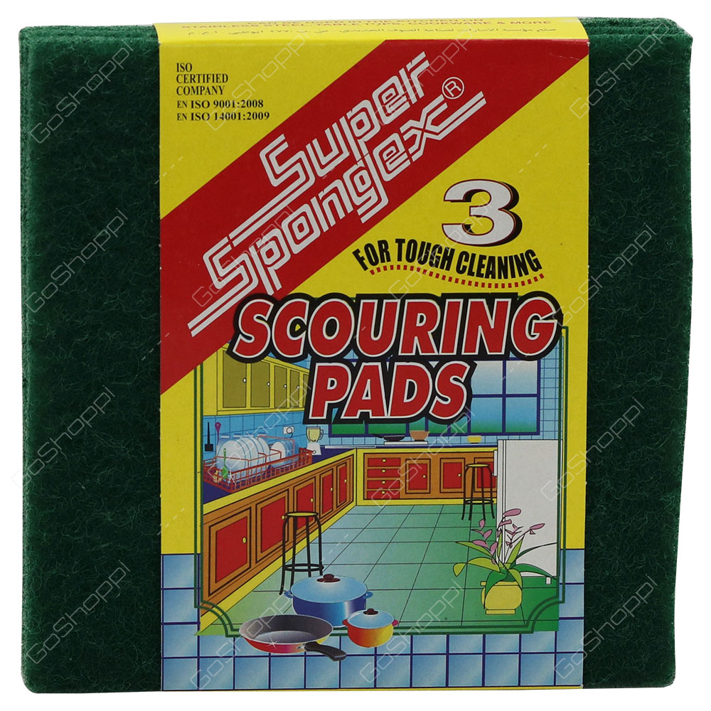 Super Spongex Scouring Pads 3 pcs