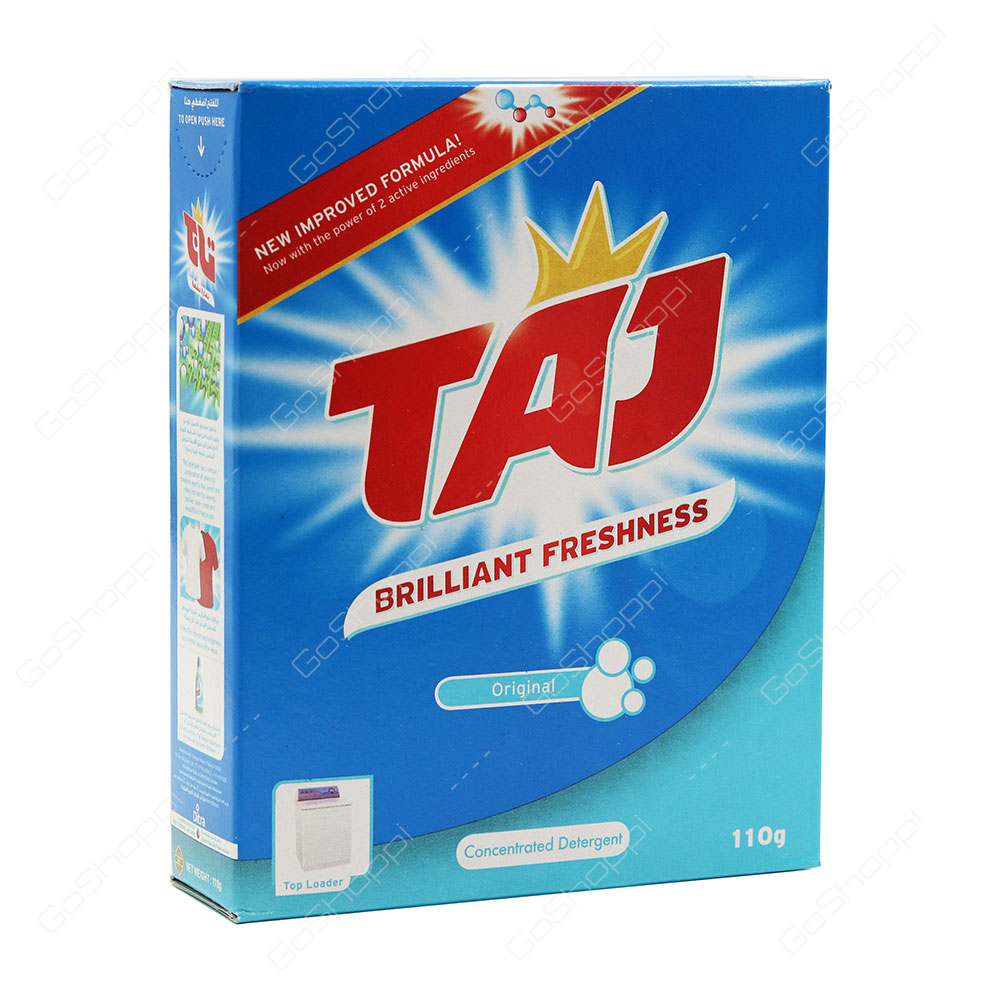 Taj Brillaint Freshness Original Concentrated Detergent Top Loader 110 g