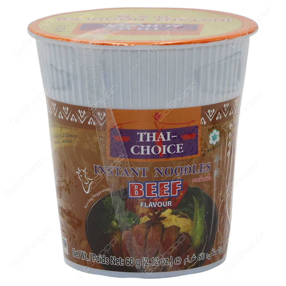 Thai Choice Instant Noodles Beef Flavour 60 g