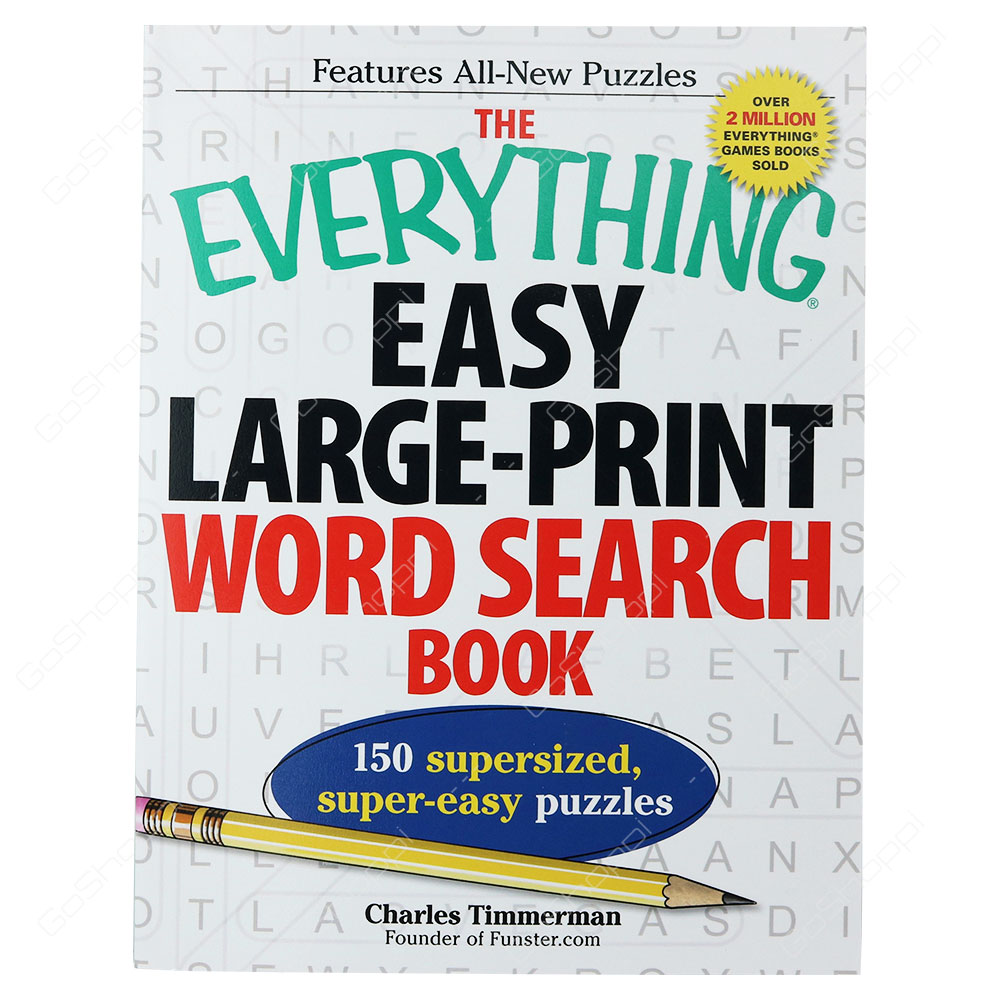 The Everything - Easy Large-Print Word Search Book By Charles Timmerman