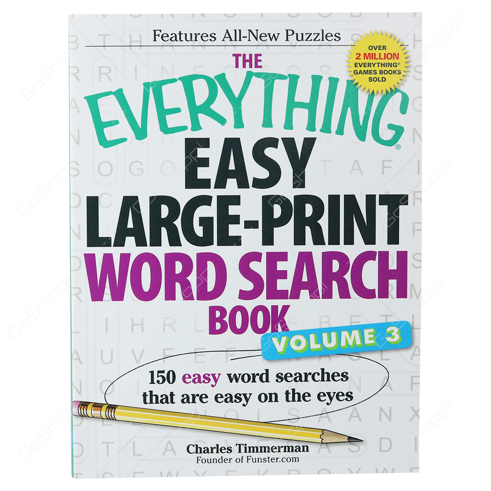The Everything - Easy Large-Print Word Search Book Volume 3 By Charles Timmerman
