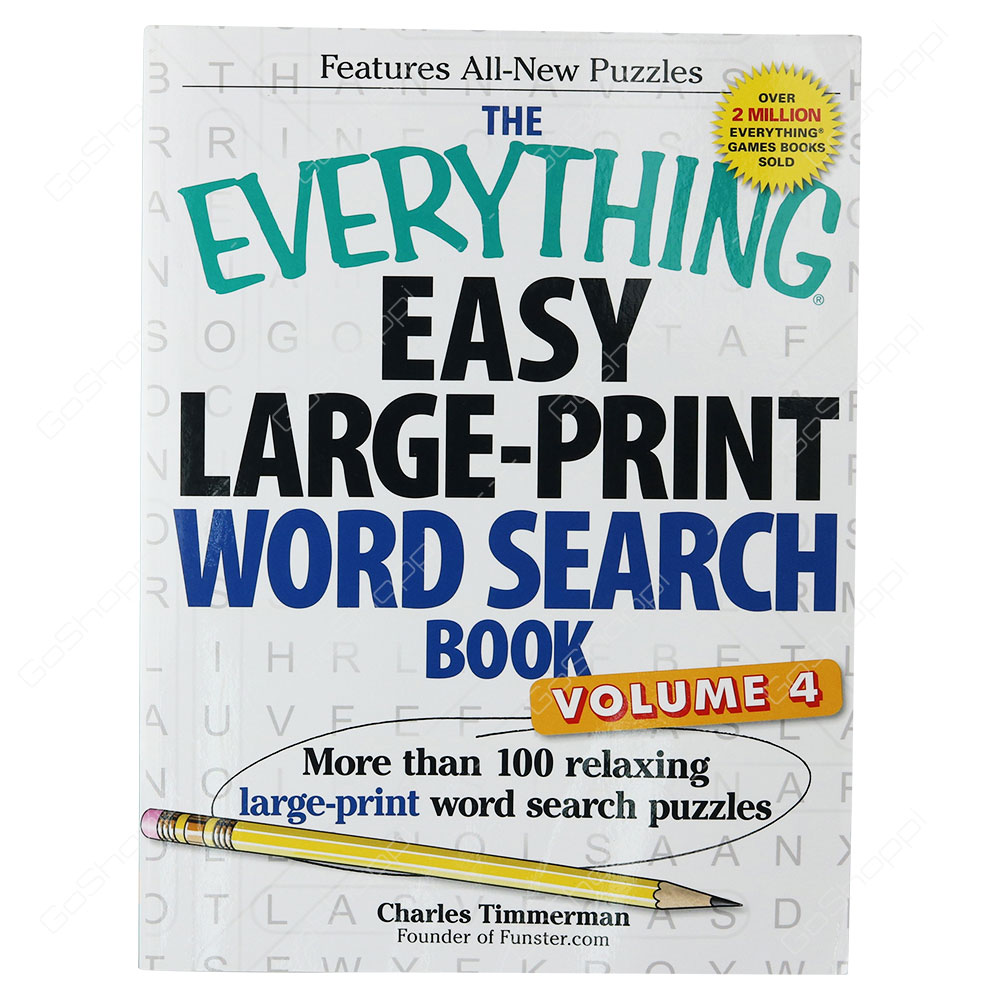 The Everything - Easy Large-Print Word Search Book Volume 4 By Charles Timmerman
