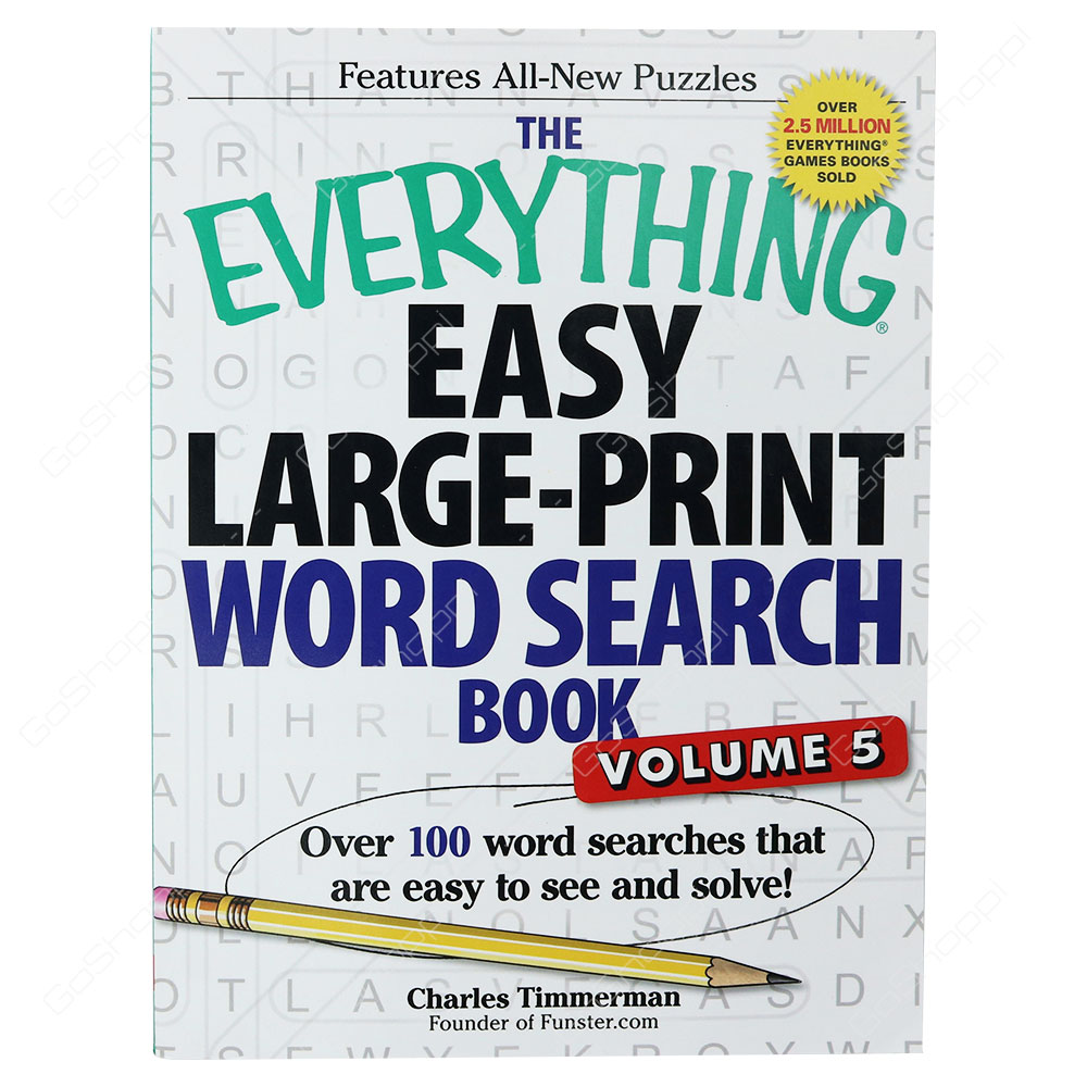 The Everything - Easy Large-Print Word Search Book Volume 5 By Charles Timmerman