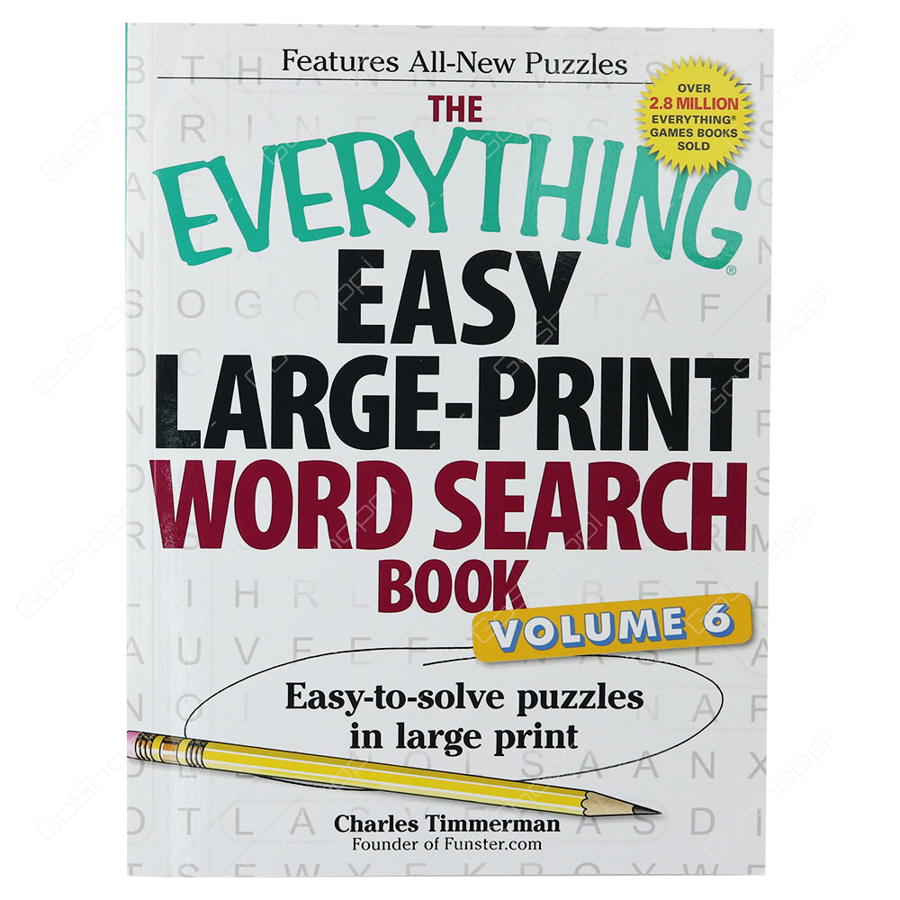 The Everything - Easy Large-Print Word Search Book Volume 6 By Charles Timmerman