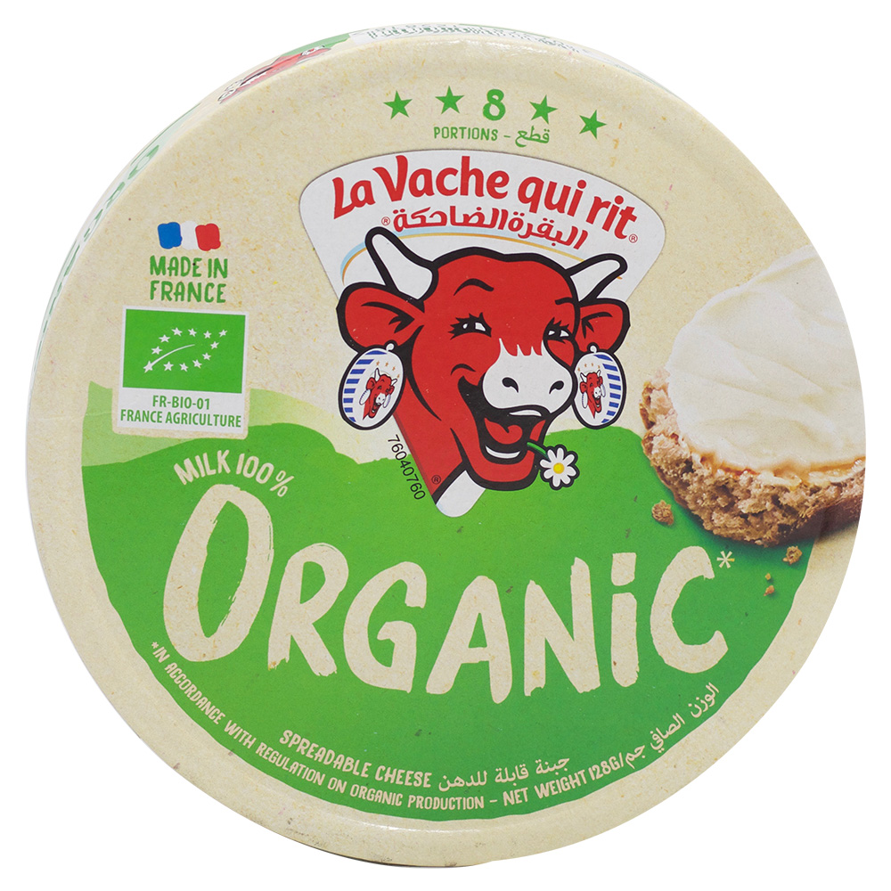 The Laughing Cow Organic Spreadable Cheese 8pcs