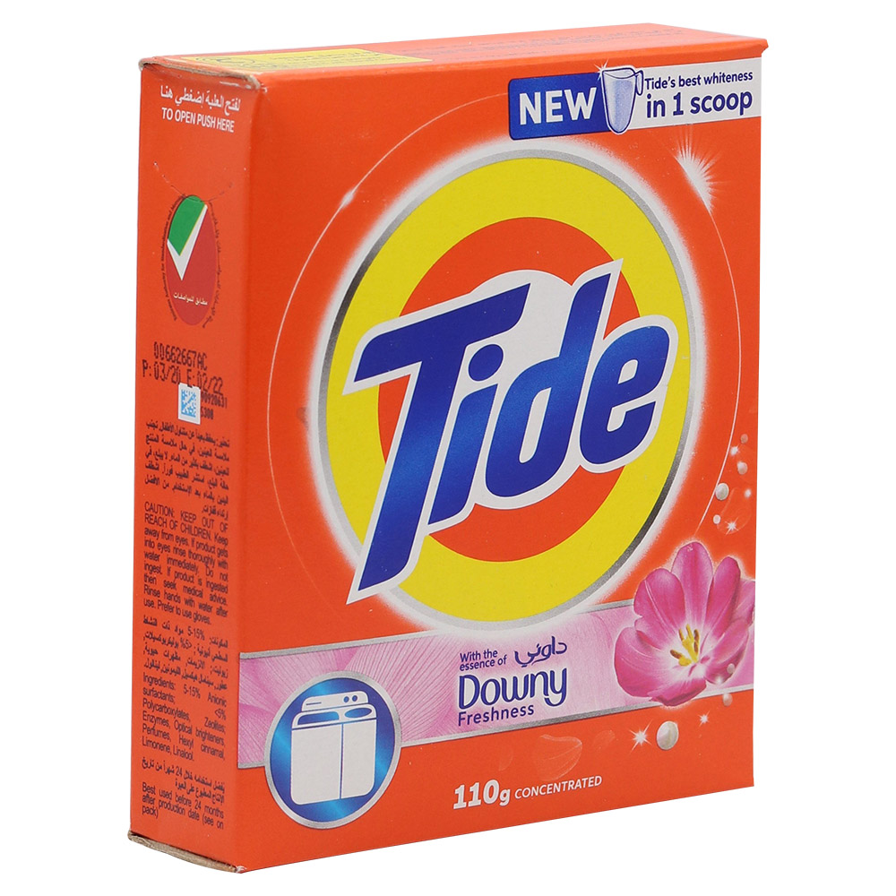 Tide Downy Freshness Concentrated Detergent Powder 110g