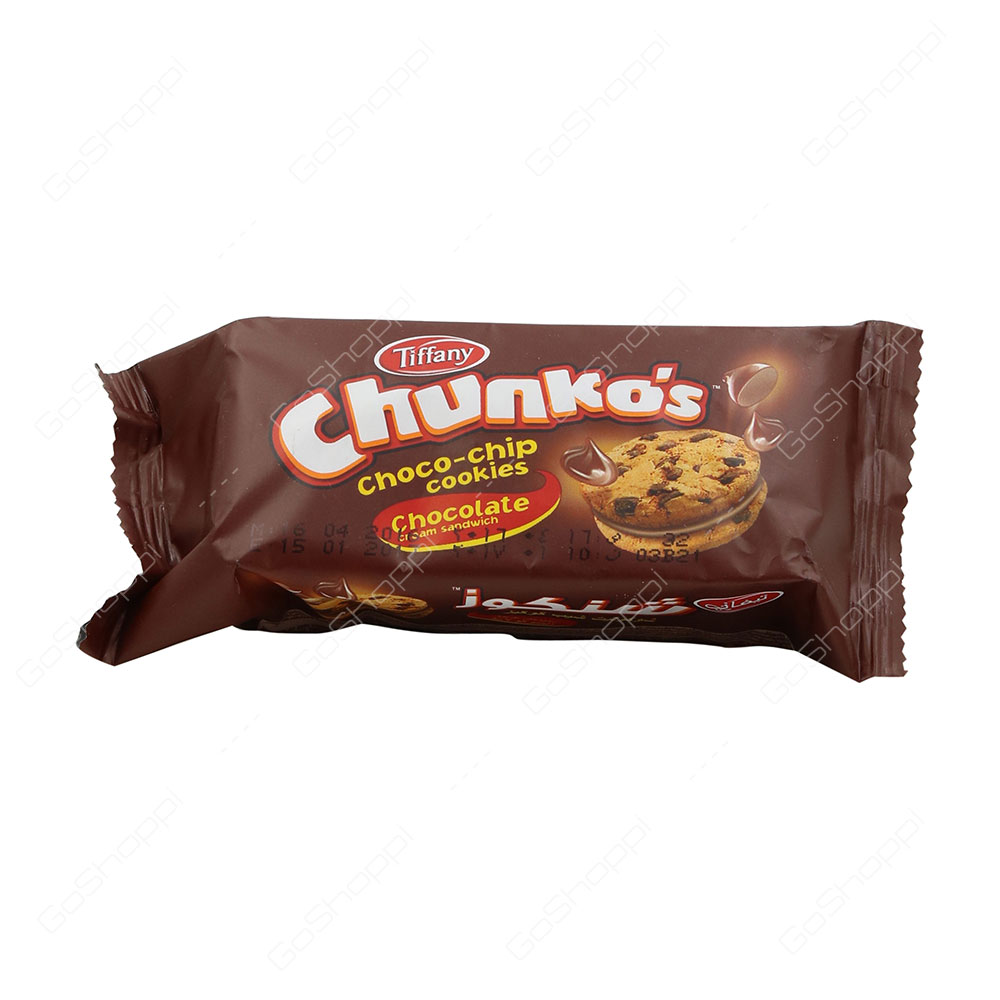 Tiffany Chunkos Choco Chip Cookies Chocolate Cream Sandwich 40 g