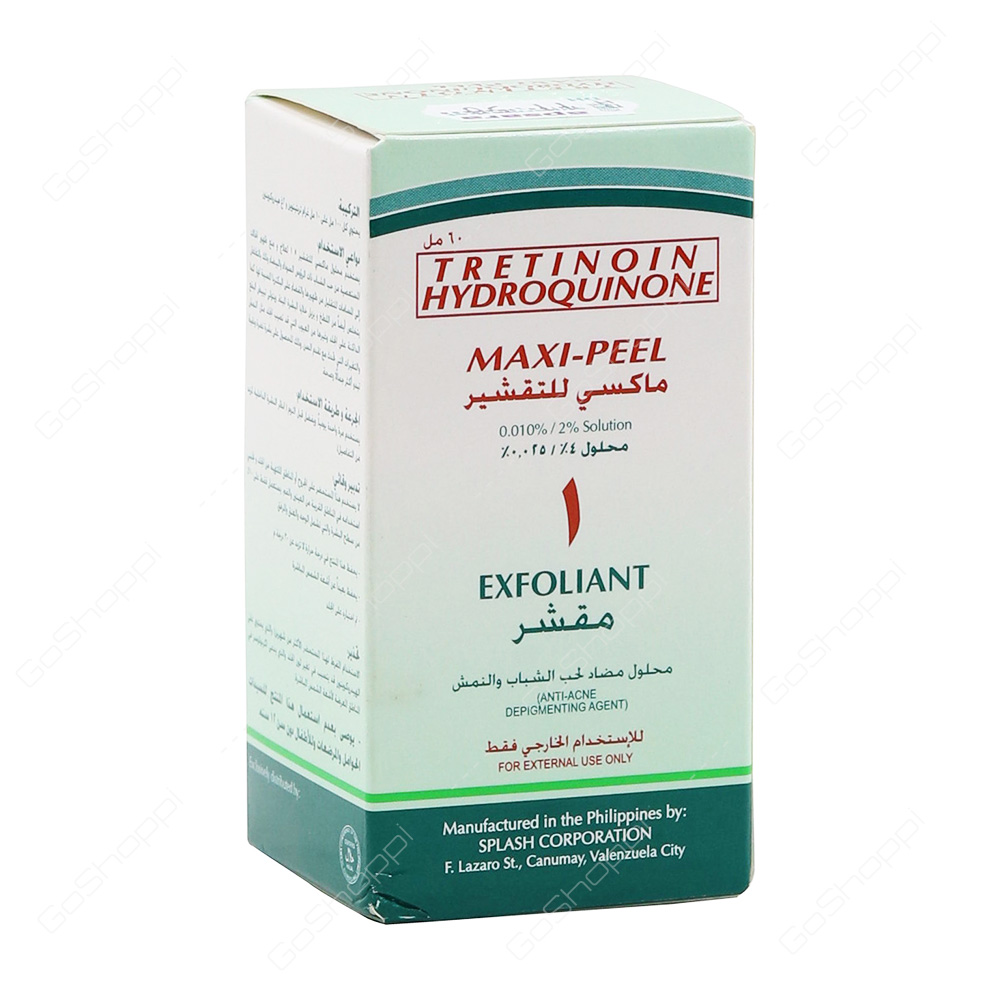 Tretinoin Hydroquinone Maxi Peel Exfoliant 1 60 ml