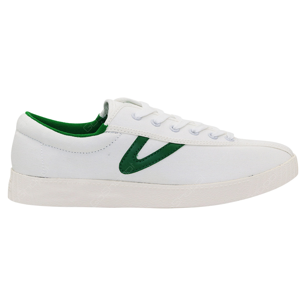 Tretorn Nylite Plus Sneakers For Men - Vintage White - Green Canvas-mtNYLITEPLUS-B-IVO03 - Buy ...