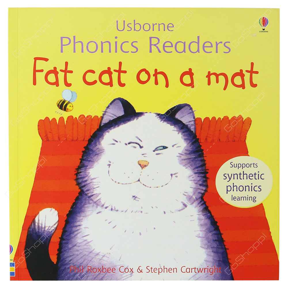 Usborne Phonics Reader - Fat Cat On A Mat By Phil Roxbee Cox